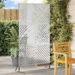 Ecran de intimitate Gri Oțel GartenMobel Dekor