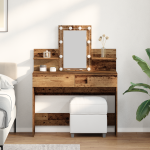 Masă de Toaletă Lemn Vechi 100 x 40 x 130 cm Lemn compozit GartenMobel Dekor