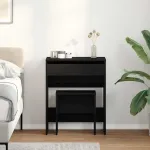 Masă de Toaletă Stejar negru 60 x 40 x 75 cm Lemn compozit GartenMobel Dekor