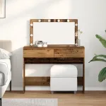 Masă de toaletă Lemn Vechi 100 x 40 x 120 cm Lemn compozit GartenMobel Dekor