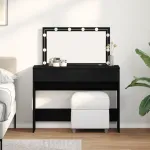 Masă de toaletă Stejar negru 100 x 40 x 120 cm Lemn compozit GartenMobel Dekor