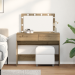 Masă de toaletă cu sertar stejar artizanal 100 x 40 x 120 cm GartenMobel Dekor