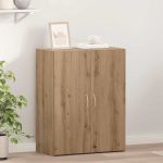 Dulap de birou stejar artizanal 60 x 32 x 77.5 Lemn compozit GartenMobel Dekor