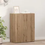 Dulap de birou stejar artizanal 60 x 32 x 77.5 Lemn compozit GartenMobel Dekor