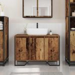 Dulap pentru Chiuvetă Lemn Vechi 91 x 35 x 60 cm Lemn compozit GartenMobel Dekor