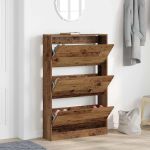 Dulap pentru Încălțăminte cu ușă Lemn vechi 80 x 21 x 125.5 cm GartenMobel Dekor