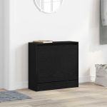 Dulap pentru Încălțăminte cu ușă Stejar negru 60 x 21 x 57 cm GartenMobel Dekor