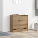 Dulap pentru Încălțăminte stejar artizanal 60 x 21 x 57 cm GartenMobel Dekor