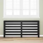 Capac pentru radiator Stejar Negru 175 x 20 x 82 cm GartenMobel Dekor