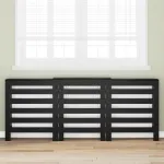 Capac pentru radiator Stejar Negru 205 x 21.5 x 83.5 cm GartenMobel Dekor