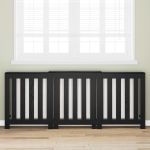 Capac pentru radiator Stejar Negru 205 x 21.5 x 83.5 cm GartenMobel Dekor