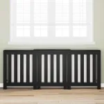 Capac pentru radiator Stejar Negru 205 x 21.5 x 83.5 cm GartenMobel Dekor