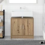 Dulap pentru Chiuvetă cu ușă Stejar Artizanal 63 x 29 x 55 cm GartenMobel Dekor