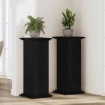 Suport pentru plante Stejar negru 33 x 33 x 100 cm GartenMobel Dekor