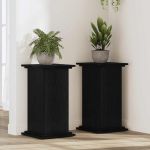 Suport pentru plante Stejar negru 33 x 33 x 60 cm Lemn compozit GartenMobel Dekor