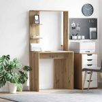Birou stejar artizanal 78.5 x 37 x 154.5 cm Lemn compozit GartenMobel Dekor