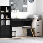 Birou Altele Stejar negru 100 x 40 x 76 cm Lemn compozit GartenMobel Dekor
