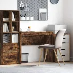 Birou Stejar afumat 90 x 40 x 76 cm Lemn compozit GartenMobel Dekor