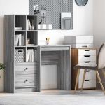 Birou sonoma gri 60 x 40 x 76 cm Lemn compozit GartenMobel Dekor