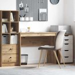 Birou stejar artizanal 100 x 40 x 76 cm Lemn compozit GartenMobel Dekor