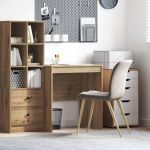 Birou stejar artizanal 70 x 50 x 76 cm Lemn compozit GartenMobel Dekor