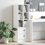 Bufet cu sertar Alb 45.5 x 34 x 127 cm Lemn compozit GartenMobel Dekor