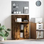 Birou cu ușă Stejar afumat 71.5 x 31.5 x 106.5 cm Lemn compozit GartenMobel Dekor