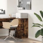 Bufet cu sertar Stejar afumat 38 x 34.5 x 75 cm Lemn compozit GartenMobel Dekor