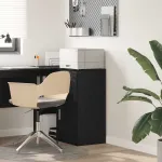 Bufet cu sertar Stejar negru 38 x 34.5 x 75 cm Lemn compozit GartenMobel Dekor