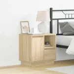 Dulap de noapte Stejar sonoma 50 x 34.5 x 50 cm Lemn compozit GartenMobel Dekor