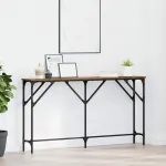 Masă console Lemn Vechi 140 x 23 x 75 cm Lemn compus și metal GartenMobel Dekor