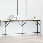 Masă console Lemn Vechi 200 x 29 x 75 cm Lemn compus și metal GartenMobel Dekor