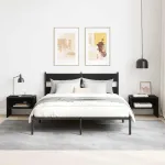 Dulap de noapte 2 pcs Stejar negru 40 x 40 x 30 cm GartenMobel Dekor