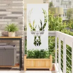 Ecran de intimitate pentru grădină Animal Print Alb 50 x 140 cm GartenMobel Dekor