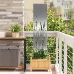 Ecran de intimitate pentru grădină Argintiu 32 x 140 cm GartenMobel Dekor