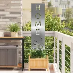 Ecran de intimitate pentru grădină Argintiu 32 x 140 cm GartenMobel Dekor