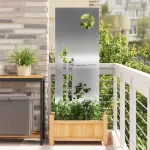 Ecran de intimitate pentru grădină Argintiu 50 x 140 cm GartenMobel Dekor