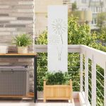Ecran de intimitate pentru grădină Traforaj Alb 32 x 140 cm GartenMobel Dekor
