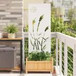 Ecran de intimitate pentru grădină Traforaj Alb 50 x 140 cm GartenMobel Dekor