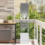 Ecran de intimitate pentru grădină Argintiu 32 x 140 cm GartenMobel Dekor