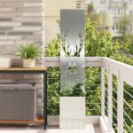 Ecran de intimitate pentru grădină Argintiu 32 x 140 cm GartenMobel Dekor