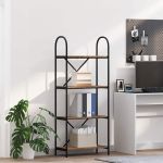 Raft pentru cărți Lemn vechi 60 x 30 x 146 cm Lemn compozit GartenMobel Dekor