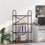 Raft pentru cărți Stejar afumat 80 x 30 x 146 cm Lemn compozit GartenMobel Dekor