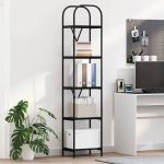 Raft pentru cărți Stejar negru 40 x 30 x 183 cm Lemn compozit GartenMobel Dekor