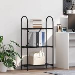 Raft pentru cărți Stejar negru 60 x 30 x 109 cm Lemn compozit GartenMobel Dekor