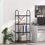 Raft pentru cărți Stejar negru 60 x 30 x 146 cm Lemn compozit GartenMobel Dekor