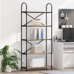 Raft pentru cărți Stejar sonoma 80 x 30 x 183 cm Lemn compozit GartenMobel Dekor