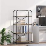 Raft pentru cărți stejar artizanal 80 x 30 x 146 cm GartenMobel Dekor