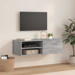 Cabinet TV cu raft sonoma gri 100.5 x 39 x 30 cm Lemn compozit GartenMobel Dekor