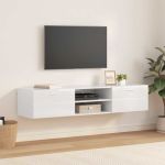 Cabinet TV cu sertar Gri beton 150 x 39 x 30 cm Lemn compozit GartenMobel Dekor